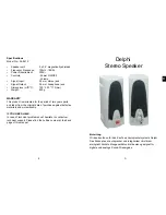 Preview for 3 page of Delphi SL-8610 User Manual