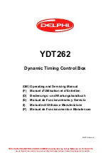 Предварительный просмотр 1 страницы Delphi YDT262 Operating And Servicing Manual