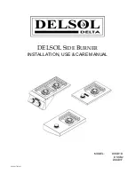 Предварительный просмотр 1 страницы DELSOL DSSB1D Installation, Use & Care Manual