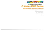 Preview for 1 page of Delta Associate Digital Projection E-Vision 4000 Series Installation & Quick Start Manual