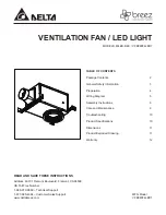 Предварительный просмотр 1 страницы DELTA BREEZ 80LED-REC Instructions Manual