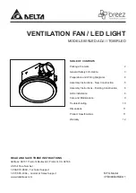 DELTA BREEZ 80RLED-ADJ Manual preview