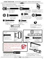 Предварительный просмотр 13 страницы Delta Children 080213092719 Assembly Instructions Manual