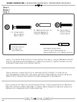 Предварительный просмотр 20 страницы Delta Children 080213092719 Assembly Instructions Manual