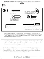 Предварительный просмотр 24 страницы Delta Children 080213092719 Assembly Instructions Manual