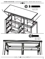 Предварительный просмотр 27 страницы Delta Children 080213092719 Assembly Instructions Manual