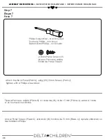 Предварительный просмотр 28 страницы Delta Children 080213092719 Assembly Instructions Manual