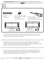 Предварительный просмотр 34 страницы Delta Children 080213092719 Assembly Instructions Manual