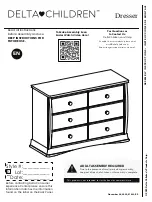 Delta Children 3 Drawer Dresser Assembly Instructions Manual предпросмотр