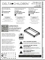 Предварительный просмотр 1 страницы Delta Children 701710 Instruction Manual