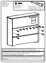 Предварительный просмотр 19 страницы Delta Children Convertible Bookcase Assembly Manual