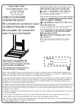 Delta Children CRIB N CHANGER CONVERSION KIT Assembly Instructions Manual предпросмотр