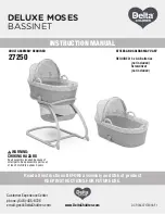 Delta Children DELUXE MOSES BASSINET Instruction Manual preview