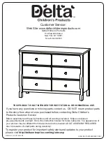 Delta Children Eclipse 6 Drawer Chest Manual предпросмотр