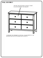 Preview for 11 page of Delta Children Eclipse 6 Drawer Chest Manual