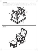 Предварительный просмотр 7 страницы Delta Children Glider N Ottoman Manual