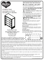 Preview for 1 page of Delta Children Gramercy 4 Drawer Chest Instructions Manual