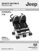 Delta Children Jeep Scout Double Stroller Instruction Manual preview