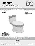 Preview for 1 page of Delta Children KID SIZE TODDLER POTTY 55001 Instruction Manual