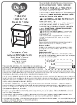 Предварительный просмотр 1 страницы Delta Children Lancaster Nightstand Assembly Instructions Manual