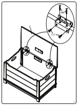 Предварительный просмотр 13 страницы Delta Children Monterey Farmhouse Hope Chest Toy Box Manual