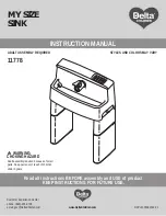 Preview for 1 page of Delta Children MY SIZE SINK 11778 Instruction Manual