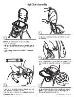 Preview for 5 page of Delta Children Novel Idea High Chair 23011 HCV4 Series Assembly Instructions Manual