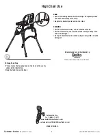 Preview for 8 page of Delta Children Novel Idea High Chair 23011 HCV4 Series Assembly Instructions Manual