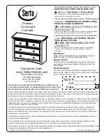 Delta Children Serta Dresser Manual preview