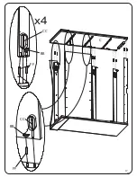 Предварительный просмотр 17 страницы Delta Children Skylar 3 Assembly Instructions Manual