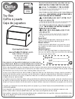 Предварительный просмотр 1 страницы Delta Children Toy Box Manual