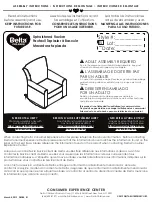 Предварительный просмотр 1 страницы Delta Children Upholstered Rocker Assembly Instructions Manual