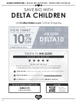 Предварительный просмотр 2 страницы Delta Children Upholstered Rocker Assembly Instructions Manual