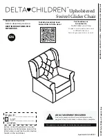 Предварительный просмотр 1 страницы Delta Children Upholstered Swivel Glider Chair Accessories Assembly Instructions