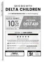 Предварительный просмотр 4 страницы Delta Children W172451-318 Instructions Manual