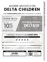 Предварительный просмотр 5 страницы Delta Children W172451-318 Instructions Manual