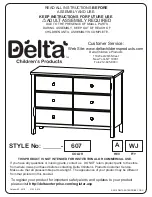 Delta Childrens Products 70816-607 Instructions For Use Manual preview