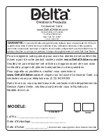 Preview for 17 page of Delta Childrens Products 72104 Instructions For Use Manual