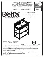 Preview for 1 page of Delta Childrens Products 73075 Instructions For Use Manual