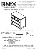 Delta Childrens Products 74103 Series Instructions For Use Manual предпросмотр