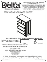 Preview for 1 page of Delta Childrens Products 74104 Series Instructions For Use Manual