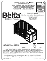 Delta Childrens Products 80010 Instructions For Use Manual preview