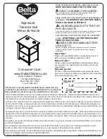 Preview for 1 page of Delta Childrens Products Delta Nighstand Assembly Instructions Manual