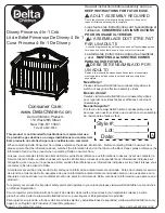 Предварительный просмотр 1 страницы Delta Childrens Products Disney Princess 4-In-1 Crib Assembly Instructions Manual