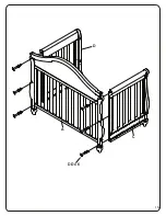 Предварительный просмотр 13 страницы Delta Childrens Products Disney Princess 4-In-1 Crib Assembly Instructions Manual