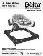 Delta Childrens Products Lil' Drive Walker Assembly Instructions Manual preview