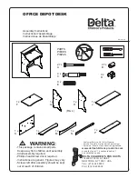 Preview for 1 page of Delta Childrens Products OFFICE DEPOT DESK Assembly Manual