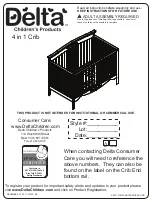 Delta Childrens Products S26970-Crib Instructions For Use Manual preview