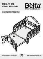 Preview for 1 page of Delta Childrens Products TODDLER BED Assembly Instructions Manual