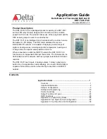 Предварительный просмотр 1 страницы Delta Controls BACstat III DNT-T221-FCU Application Manual